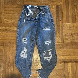 Pac Sun Distressed Blue Jeans